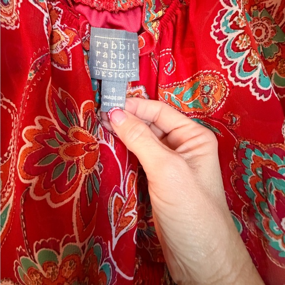 Rabbit Rabbit Rabbit Red Floral Dress - Picture 4 of 4